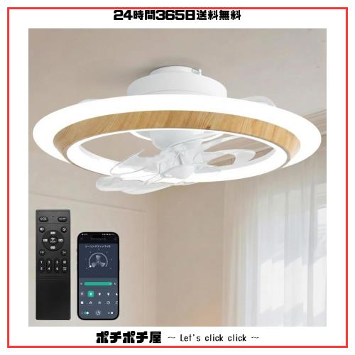 SUKITEN シーリングファンライト LED 導光板 正逆回転 首振り機能 Φ56cm 4000lm サーキュレーター リモコン/APP対応