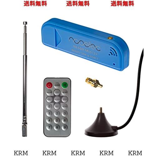 NESDR Mini 2+ 0.5PPM TCXO RTL-SDRおよびADS-B USBレシーバーセット（アンテナ、吸引マウント、メスSMAアダプター付き）。 RTL2832Uおよ