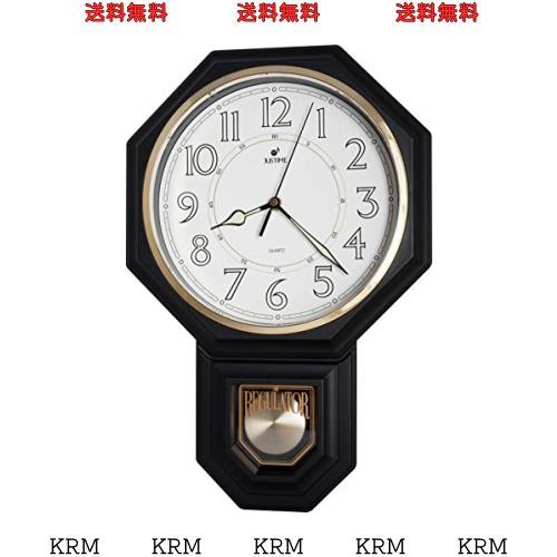 JUSTIME スクールハウス 夜光 振り子時計 掛け時計 振り子付き チャイミング ウェストミンスター メロディー付き 壁掛け時計 柱時計 かけの通販は