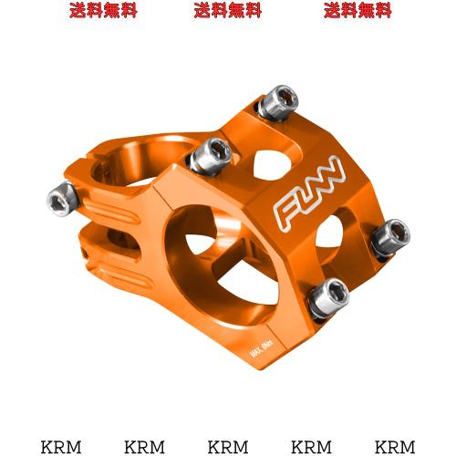 Funn(ファン) ファンドゥロ（Funnduro）ステム, クランプ直径：31.8mm、自転車、マウンテンバイク に適用、耐久、軽量（長さ：35mm, オレ