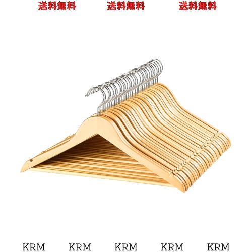 夢の家 ハンガー 木製ハンガー スーツ ハンガー ハンガー セット ハンガー すべらない 360度回転 天然高級木 ハンガー…の通販は