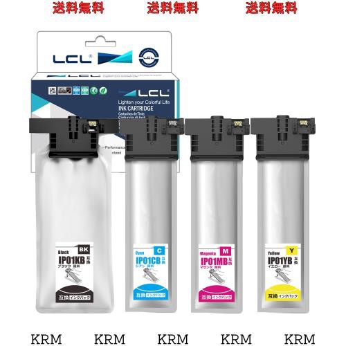 LCL エプソン用 IP01 IP01B IP01KB IP01CB IP01MB IP01YB 増量 (4色セット ブラック シアン マゼンタ イエロー) 顔料 互換インクカートリの通販は 10,238円