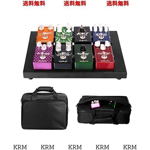 ギターエフェクター ボードペダルボード 丈夫で耐用 軽量 収納バッグ付き(M-350x270x50MM)