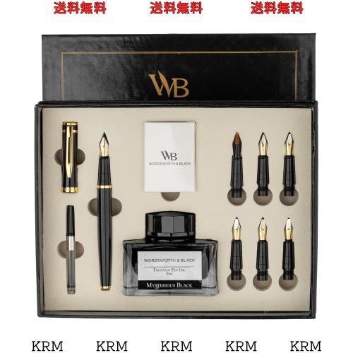 カリグラフィーペン ギフトセット インクボトル付き インクカートリッジ6本 インクリフィルコンバーター 交換用ペン先6本 プレミアムパッ