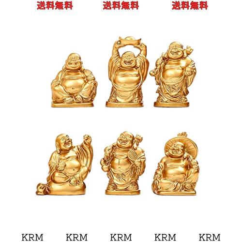 仏像 布袋 七福神 ゴールド 布袋様 置物 弥勒菩薩 仏像 オブジェ 商売