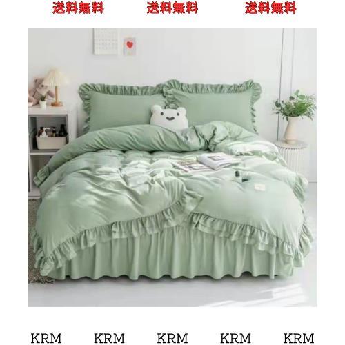 布団カバー シングル セミダブル ダブル 3/4点セット 布団カバー セット フリル 姫風 可愛い シングル掛け布団カバー ベッドスカート 枕 5,461円