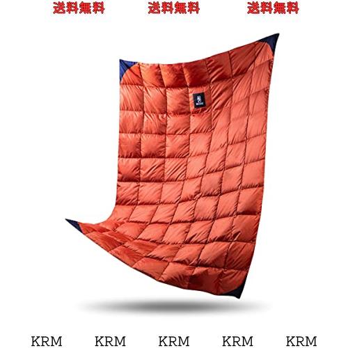 OneTigris ダウンブランケット 195cm？135cm マルチブランケット 防寒 キャンプ アウトドア ひざ掛け 掛け布団 車中泊 超軽量 テント用キ