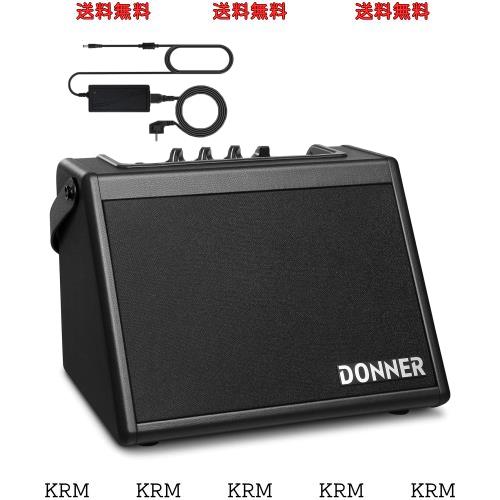 Donner アンプ 電子ドラム キーボード用 20W 外部 スピーカー 小型 ミニ ワイヤレス ブラック 日本語取扱説明書 DDA-20