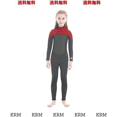 MORGEN SKY ウェットスーツ キッズ 水着 2.5mm 子供用 フルスーツ ラッシュガード マリンスポーツ ダイビング 水遊び プール 長袖 長ズボ