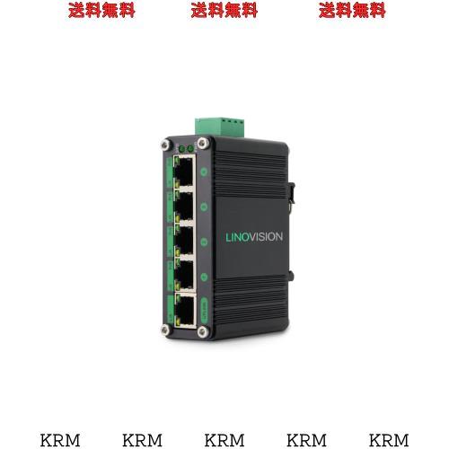 LINOVISION産業用5ポート ギガビット ソーラーPOEスイッチ | DC9V-54V入力、DC48V出力の内蔵電圧ブースター | 4 x IEEE802.3af/at 30W PO 12,417円