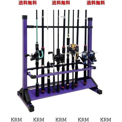 トトモカ(TOTOMOKA) ロッドスタンド 竿スタンド 釣り竿立て ロッドホルダー さおたて 釣竿収納 24本立て アルミ製 組み立て簡単 (パープの通販は 6,090円
