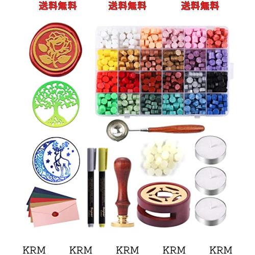 シーリングワックス シーリングスタンプ セット 【印面3種 炉
