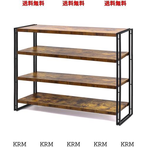 HCHQHS ラック 棚 オープンシェルフ 4段 収納 収納ラック スリム 収納  