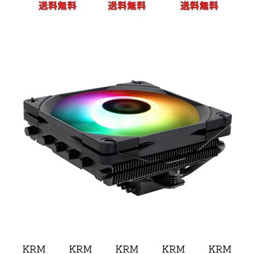 Thermalright AXP 120 X67 Black ARGB薄型CPUエアクーラ、120 mm スリムファン PWMファン付き、6つのヒートパイプ、67mm高、AMD:AM4/AM5/の通販は