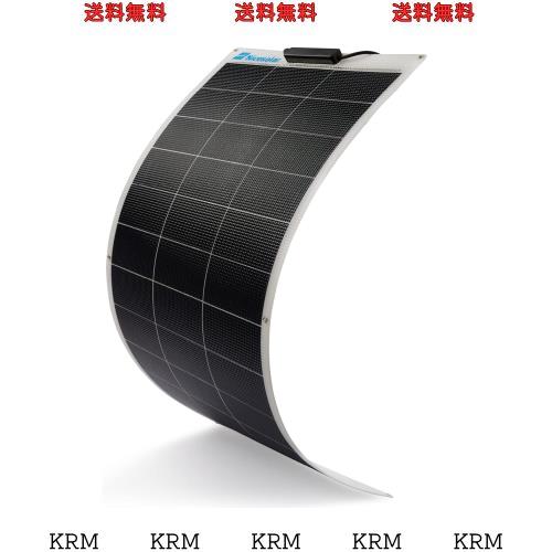 Nicesolar 110W ソーラーパネル 12V ソーラー充電器 単結晶 IP68 フレキシブル 超薄型 超軽量 太陽光発電 RV キャンピングカー 船舶 テンの通販は