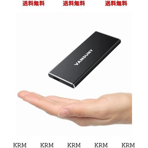 Vansuny SSD 外付け 480GB USB3.1 Gen2 読込速度550MB/s PS5/PS4メーカー動作確認済 コンパクト外付けSSD Type C Windows/MAC OS/Linux/A