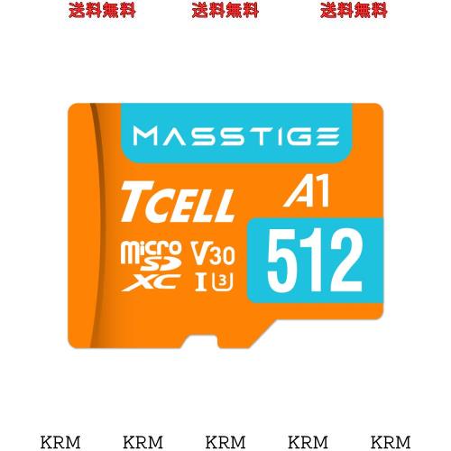 TCELL MASSTIGE 512GB 台湾製 microSDXC メモリカード アダプター付き - A1、USH-I U3、V30、4K、マイクロSDカード、読み込み最大100MB/ 5,466円