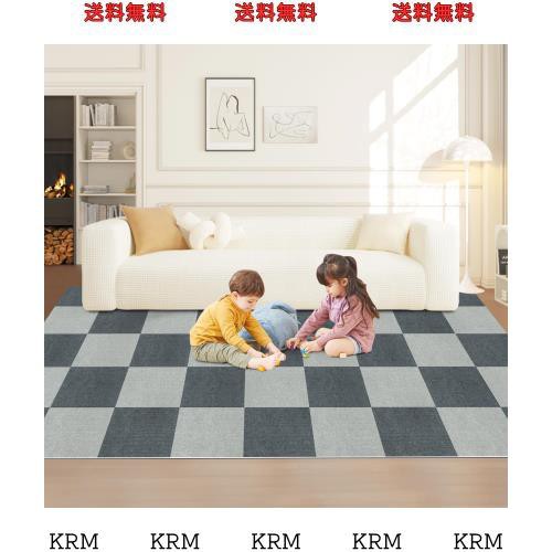 タイルマット【30枚入】30×30cm 薄さ4mm 防音 保護 フローリング マット ペット対応 ずれない Bolinker タイルカーペット 吸着タイルマの通販は