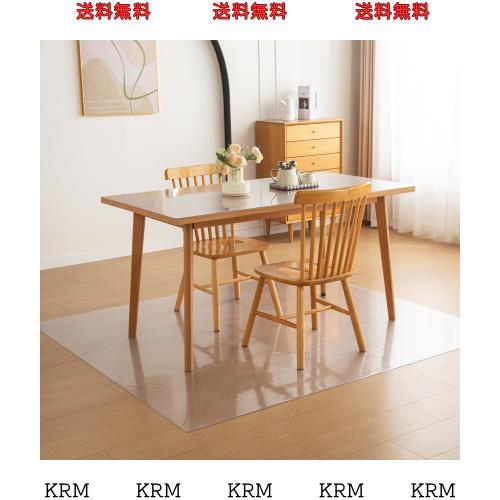 Bloomlover ダイニングマット エンボス加工 透明 180x180cm 厚さ1.5mm 特大サイズ クリア PVC 床を保護するマット 超大判 プロテクターマの通販は 7,062円