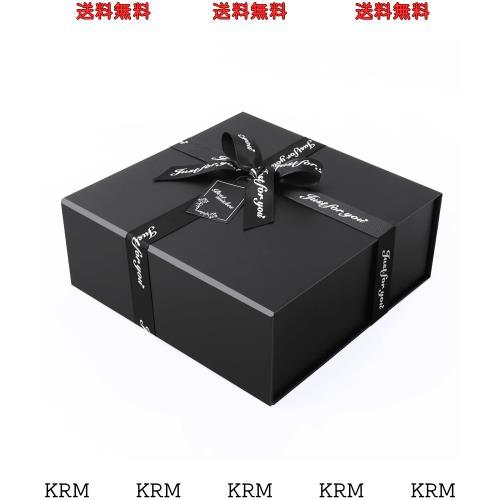 JiaWei ギフトボックス 45 x 37 x 18cm, 弓付きギフトボックス, ふた付きマグネットプレゼントぼっ, 高級 ギフトボックス, プレゼントボの通販は