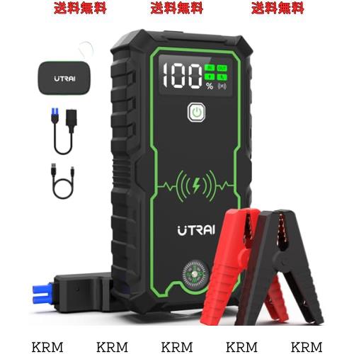 UTRAI オートバイ対応 ジャンプスターター 12V車用 エンジンスターター グリーン 大容量27000mAh ピーク電流3600A ワイヤレス充電対応 車の通販は 11,893円