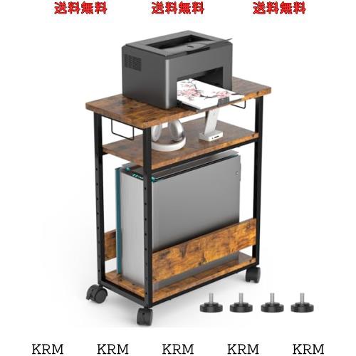 幅60×奥行30×高さ70cm】パソコンワゴン キャスター付き プリンター台 3
