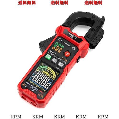 KAIWEETS スマートクランプ メーター AC/DC 電流 電圧 温度 NCV 測定 突入電流機能 D 型の顎 カラー画面 T-RMS 6000 カウント 静電容量 の通販は