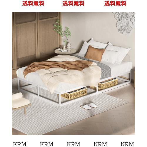 PRTONE ベッドフレーム セミダブルベッド メタル ベッドフレーム セミダブル パイプベッド 静音 すのこベッド 一人暮らし ロー ミドル ベの通販はその他収納家具