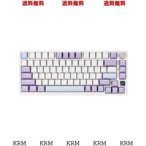 EPOMAKER Ajazz AK820 Pro ゲーミングキーボード 75% ガスケット搭載 メカニカルキーボード TFTスクリーン 3モード(Bluetooth 5.1/2.4Gワ