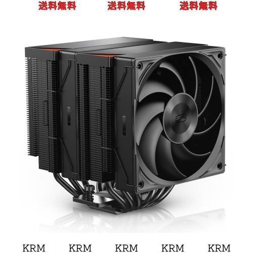 PCCOOLER CPS RZ620 BK CPU冷却器265W TDP CPUエア冷却器シングルタワー6ヒートパイプCPU冷却システム、2Pcs CPUエア冷却器F5 R120 120mm