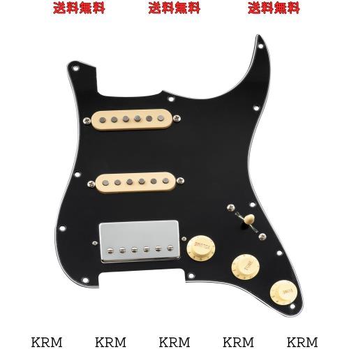 ピックガード　ピックアップ Musiclily Pro HSS ST配線済みピックガード 搭載Artec アルニコ5