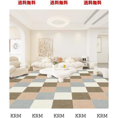 タイルマット【40枚入】30×30cm 薄さ4mm 防音 保護 フローリング マット ペット対応 ずれない タイルカーペット 吸着タイルマット ジョイントマット