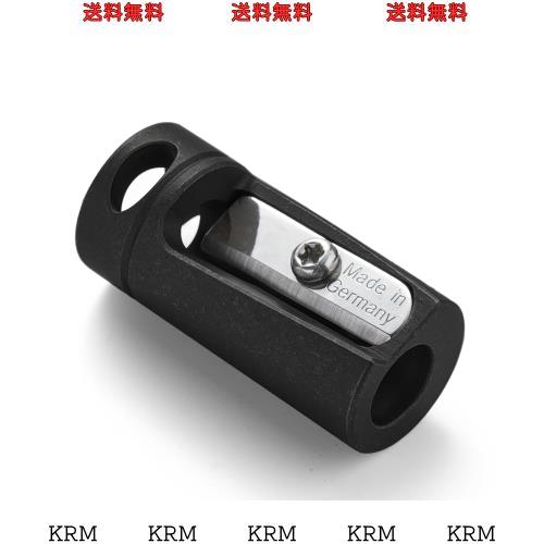 KeyUnity KT00 チタン合金鉛筆削り ドイツ鋼 手動式 色鉛筆 8mm鉛筆穴径 軽量 小型 携帯 ？EDC鉛筆削り シルバー mini安全鉛筆削り (KT00B