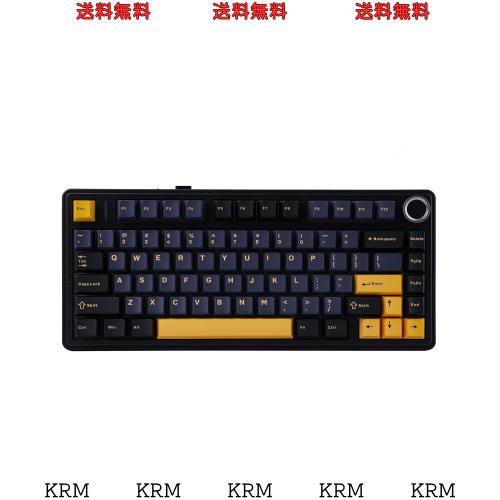 EPOMAKER x Aula F75 ゲーミングキーボード ガスケット メカニカルキーボード 5層パッド＆ノブ付き 75% ワイヤレス ホットスワッパブル B 12,992円