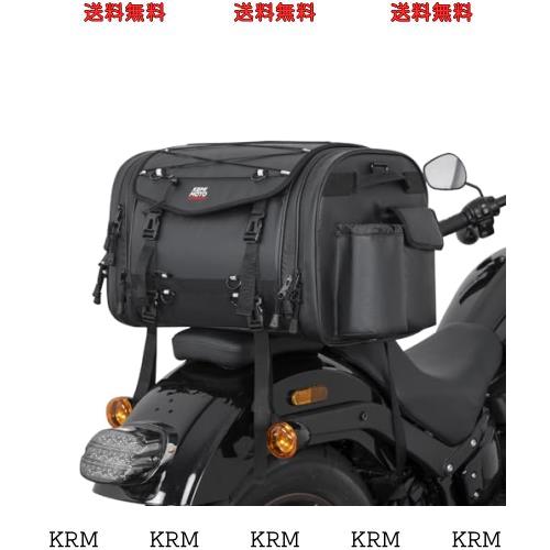 KEMIMOTO シートバッグ PVC防水素材 バイクシートバッグ 拡張機能あり