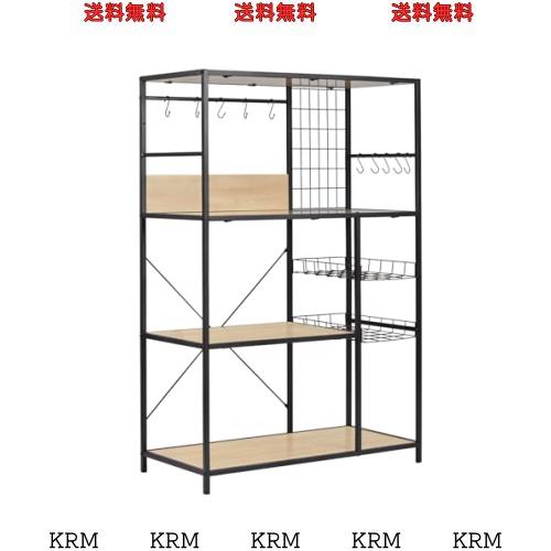 fusehome レンジラック レンジ台 キッチンラック 幅83 食器棚 キッチン  