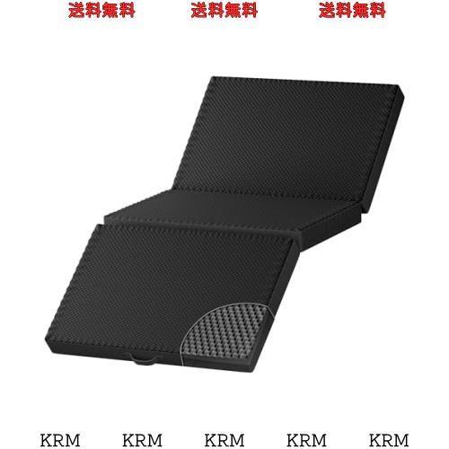 マットレス シングル 3つ折り- ATOPEN 高反発マットレス 極厚10cm 凹凸加工 折り畳みマットレス 密度32D 硬さ180N/250N ２層構造 洗える