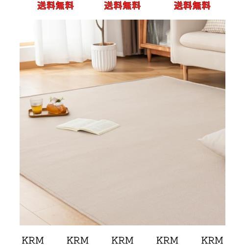 Sun Deco ラグ カーペット3畳 ラグマット オールシーズン快適 リビングマット ヘリンボーン柄 北欧 おしゃれ 滑り止め 洗える 床保護 ホ