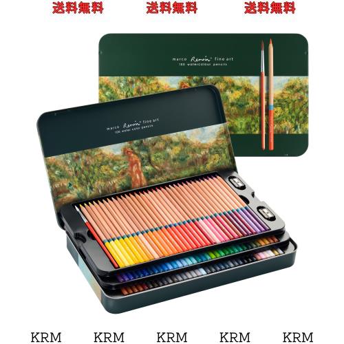 Marco水彩色鉛筆 100色 水性色鉛筆 塗り絵 色鉛筆セット スケッチ