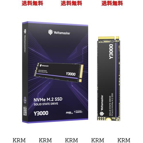 Yottamaster Y3000 1TB SSD M.2 PCIe 3.0、最大3100MB/s、M.2 2280 NVMe内蔵ソリッドステートドライブ（SLCキャッシュ3D NAND付き）、PCの通販は 9,140円