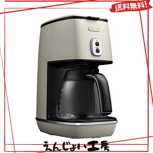 De’Longhi (デロンギ) ドリップコーヒーメーカー ディスティンタ ICMI011J-W レギュラーコーヒー 6杯用 チタンコートフィルター アロマモ