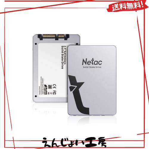 Netac SSD 2TB 内蔵 2.5インチ SATA3 6Gb/s 7？ 3D NAND FLASH PS4動作確認済 耐衝撃/耐振？/超高速/金属の質感 （シルバー）- 正規品認証