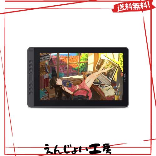 HUION 液タブ Kamvas 13 初めての液晶ペンタブレット スマホで使える 充電不要ペンPW517 Windows 8 8192レベル筆圧感度 傾き検知機能 シ