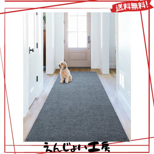 キッチンマット 廊下敷き マルチロールカーペット 吸着マット 足腰負担軽減 洗える 240*68cm 厚み4mm ずれない 玄関マット 階段カーペッの通販は 5,079円