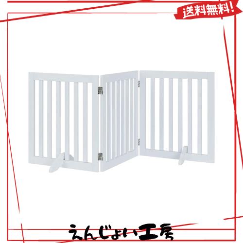 unipaws 木製犬用ゲート、折り式バリア、ペット用家具フェンス unipaws 木製犬用ゲート、折り式バリア、ペット用家具フェンス