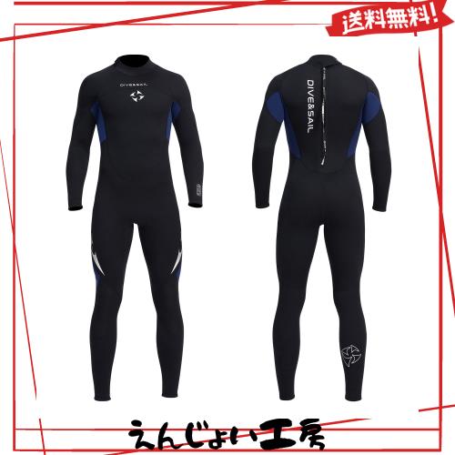 Owntop ウェットスーツ フルスーツ メンズ 3mm ストレッチ ネオプレン素材 日焼け止め UVカット 保温 ワンピース ダイビング サーフィン
