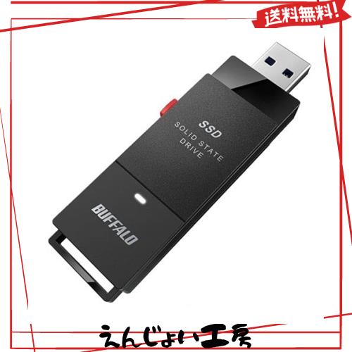バッファロー SSD-PUT1.0U3-BKC [USB3.2 ポータブルSSD 1.0TB スティック型]の通販は