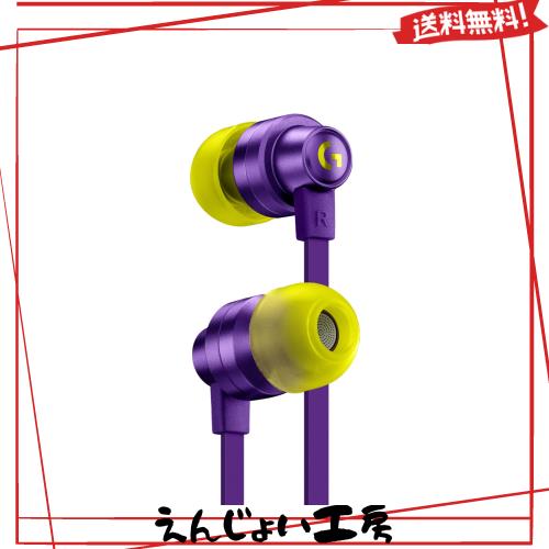 Logicool G(ロジクール G) G333 ゲーミングイヤホン 有線 イヤホン 紫 インライン マイク 3.5mm USB-C ボリュームコントロール PS5 PS4 S