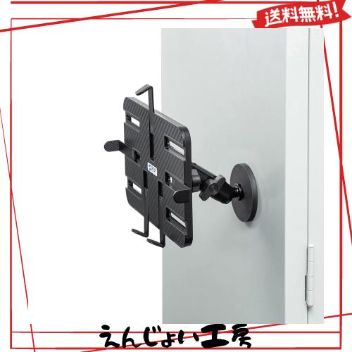 サンワサプライ マグネット取付け式タブレットホルダー(短アーム) VEH-TBMG1 ブラックの通販は 8,562円