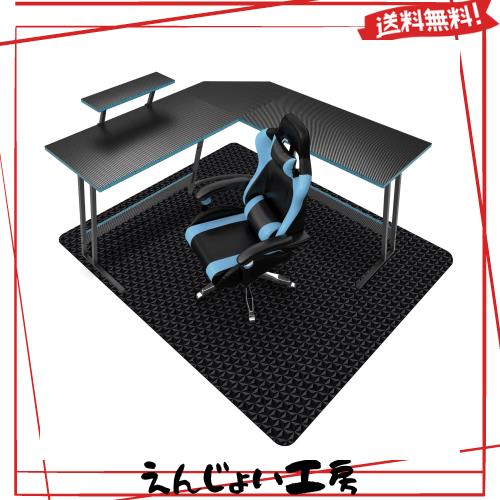 デスクごとチェアマット ゲーミングチェアマット ダイニングマット カーペット対応 六芒星柄 130*160ｃｍ 厚さ1.5mm PVC素材 ソフトタイの通販は 7,058円